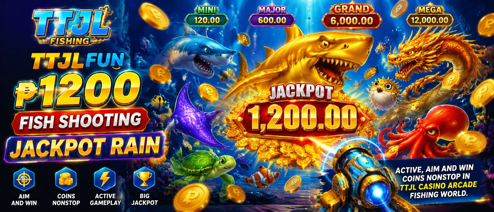 Online Fishing Game room view